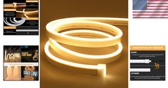 Flexible Waterproof 16.4ft LED Neon Light Strip – Perfect for Indoor & Outdoor