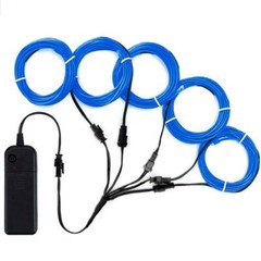 New Zitrades El Wire Blue Super Bright Portable El Wires Kits Electroluminescent