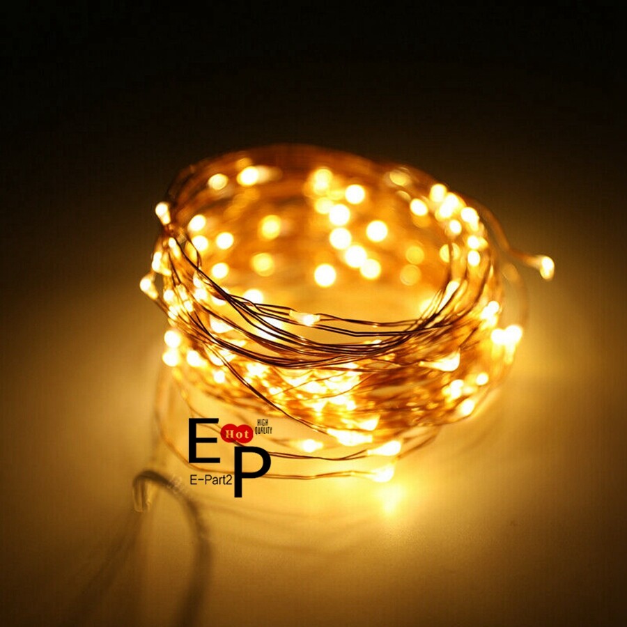 LED String Fairy Lights Copper Wire Battery Powered Waterproof 20 / 50 / 100 LED
