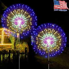 150LED Solar Firework Lights Fairy Starburst Lamp Outdoor Garden Path Xmas Decor