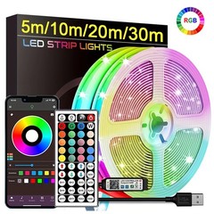 LED Strip Lights, Smart Light with App Remote Control, RGB LED Lights for room