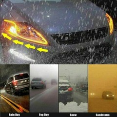 2PCS 24 Inch Car LED Strip Lights Waterproof Car Daytime Running Light Strip USA