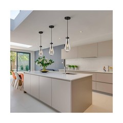 Raindrop Pendant Lights Kitchen Island Set of 3 Teardrop Black Hanging Light …