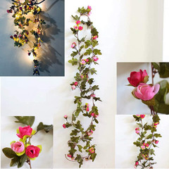 20 LED Rose Flower String Lights – 7.2ft Artificial Flower Garland with Fairy…