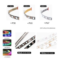 1M 2M WS2812B Pixel 144 LED Strip Lights 5050 RGB IC Individual Addressable DC5V