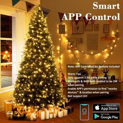 BrizLabs Colored & Warm White Color Changing Christmas Lights 500 LED 180FT | Ap
