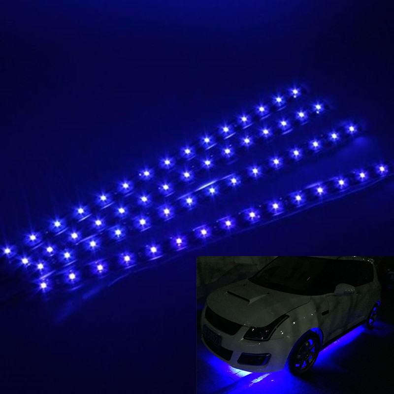 6-18 PCS Waterproof LED Strip 12″/15 DC12V Under-body Strip Light for Cars Motor