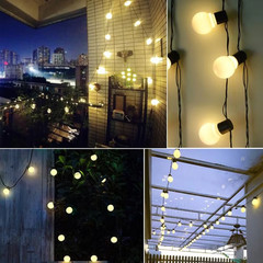 5/7/12M LED Globe Solar Fairy String Lights Bulb Christmas Garland Street Weddin