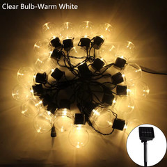 5/7/12M LED Globe Solar Fairy String Lights Bulb Christmas Garland Street Weddin
