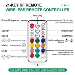 DC 5V USB LED Controller 21Key RF Wireless Remote 3Pin WS2812 WS2811 1M