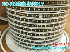 New Patent 110V 2835-120 Waterproof IP68 strip light No power supply needed! 65K