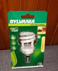 Sylvania Energy Saving Bulb E14 8W/40W Mini Linx Spiral Warm