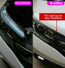 2PCS 24 Inch Car LED Strip Lights Waterproof Car Daytime Running Light Strip USA