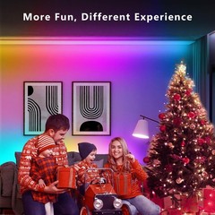 16.4ft BGRIC LED Strip Lights – Music Sync & Color Changing for Vibrant Events