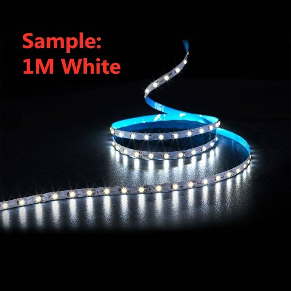 White 2835 Non-Waterproof Flexible LED Strip Bendable S Type 1M SMD 60 LEDS