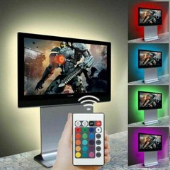 Flexible 3528 RGB LED 300 SMD Strip Light Remote Fairy Lights Room TV Party Bar