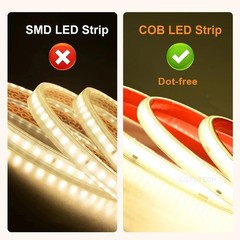 AC 110V High Voltage COB LED Strip Lights Waterproof Outdoor Indoor Cuttable