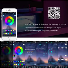 Trendy multicolor, bluetooth, led lights for room, 5m-20m flexible strips