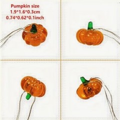 6.5 Feet Pumpkin String Novelty 20 Fairy Lights Autumn Garland New