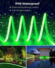 110V 150ft Waterproof COB LED Strip Light Building Holiday Party Decor 480leds/m