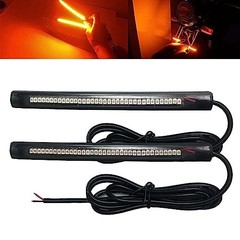 2Pcs 6in 3528 PVC Amber Led Strip 36LED Motorcycle Turn Signal Light Tail