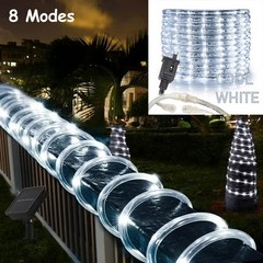 🔥 50 FT Cool White Thick LED Rope Light Accent Indoor Outdoor Waterproof Rope