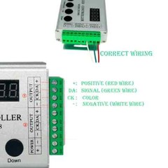 HC008 LED Full Color Controller 5-24V WS2812B Addressable RGB Light RF Remote
