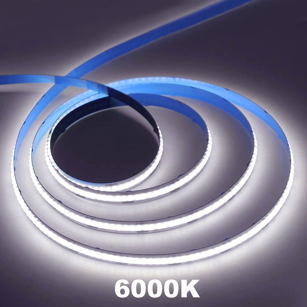 12V COB LED Strip 3/5/8mm Tape Lights Bedroom Kitchen Under Cabinet Home Decor