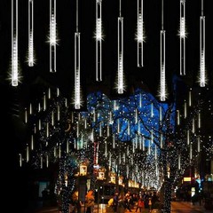 New Upgraded Meteor Shower Rain Lights 50cm 10 Tubes 540 LED Rain Drop Christmas