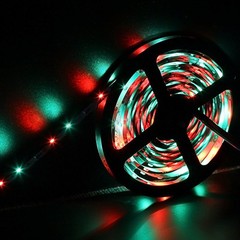 16.4ft RGB 3528 SMD LED Strip Light Flexible 12V Rope Tape Lamp Non-Waterproof