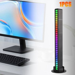 2/4PACK Rechargeable Music Rhythm Voice Light Bar, Sound Activated RGB Light Bar