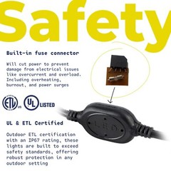 Purple Exterior LED Rope Lights, Waterproof, Connectable, 10′ 25′ 50′ 100’ft