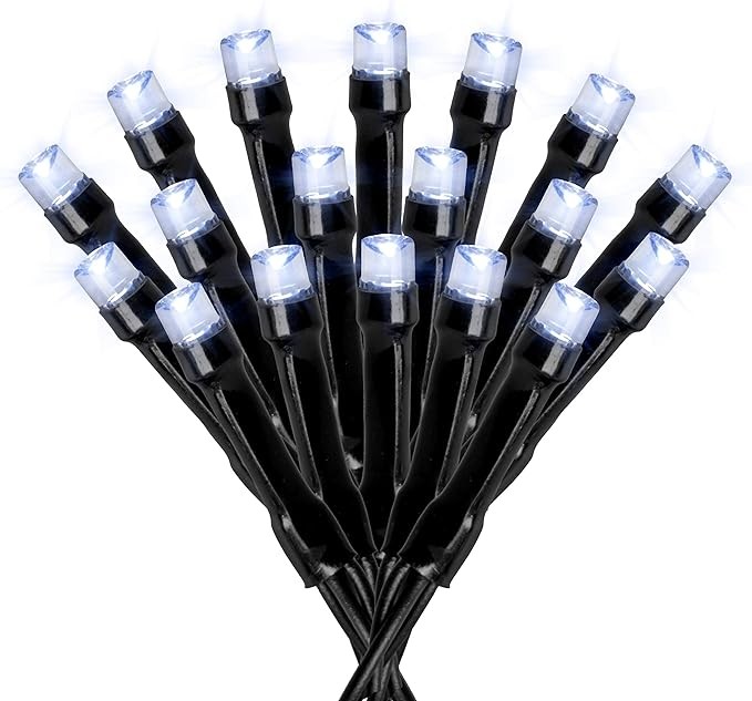 Touch Of ECO Solar String Lights 125 LED 68 Feet, Weather – Cool White