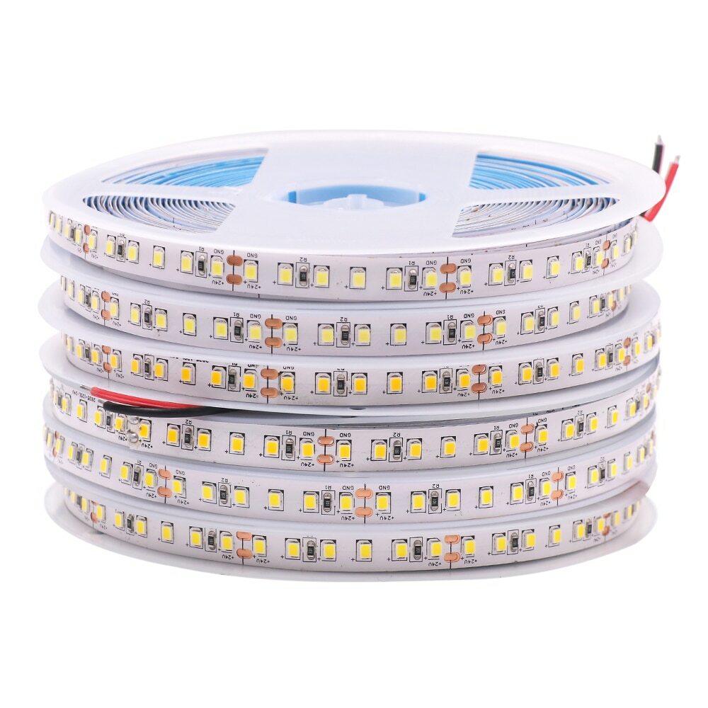 12V 24V SMD 2835 LED Strip 120LED/s High Brightnes LED Strip Lamp 5M 10M 15M 20M