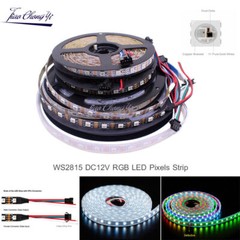 WS2815 DC12V RGB Pixels LED Strip Light Dual Signal Individual Addressable 5M