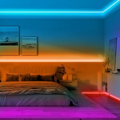 DAYBETTER 100ft LED Strip Lights,USB Powered,App Control and Music Sync, Color C