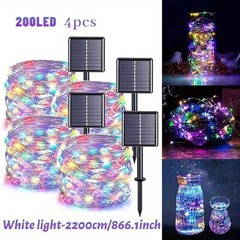 100 LED Solar Fairy String Light Copper Wire Outdoor Waterproof Garden Decor