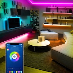 DAYBETTER 100ft LED Strip Lights,USB Powered,App Control and Music Sync, Color C