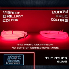 Neon LED Light Glow EL Wire + Control String Strip Rope Tube Decor – 1.3mm Thick