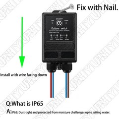 Wireless Lights Switch Kit Waterproof Remote Power Switches AC 110V/ 120V / 240V