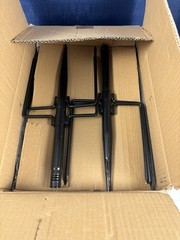4 Pack String Light Poles for Outside, Thickened Metal Light Hangers – 7.5 Ft