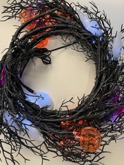 6 Ft 45 LED Halloween Willow Vine Twig Garland Decorations [8 Modes & Timer]