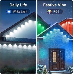 100FT RGB Outdoor Waterproof Smart LED Eaves & Roof Lights