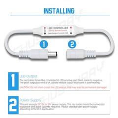 Super Bright Daylight White 2835 SMD 300 Led Light Strip IP67 waterproof 5M