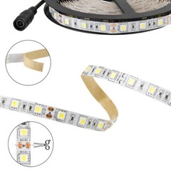 5M Daylight White 5050 SMD 300 Leds Indoor Light Strip Non-waterproof