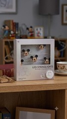 Disney 18 LED String , 6.5 Feet Lights Mickey Mouse Battery Operated