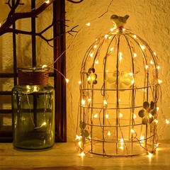 6PCS 20 LEDs Copper Wire String Fairy Lights Battery Operated Mini LED 6.6ft