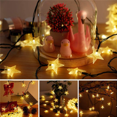 50/100 LED Solar String Lights Outdoor Star Fairy Light Patio Garden Party Decor