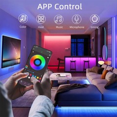 USB RGB Neon LED Strip WiFi Tuya Smart Life Alexa Game Room Light 5V