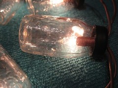 10 Clear Glass Mini Mason Jar 4′ Deco String Light Set Bulb Ornament Glow Globes